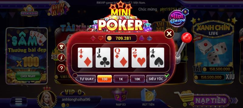 Khám phá tường tận về tựa game Mini Poker