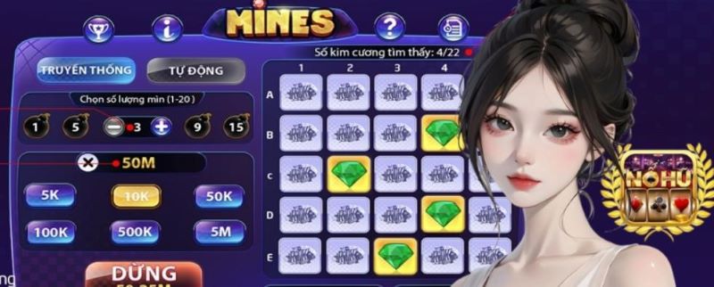 Giới thiệu tổng quan về tựa game Mines Rikvip